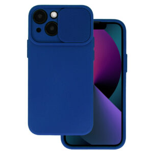 Puzdro TEL1 CamShield SOFT iPhone 14 tmavo-modré