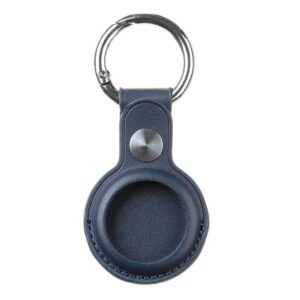 Puzdro Tactical Leather Beam pre Apple AirTag kožené modré
