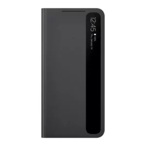 Knižkové puzdro Samsung EF-ZG990CBE Galaxy S21 FE 5G Smart Clear View Cover čierne