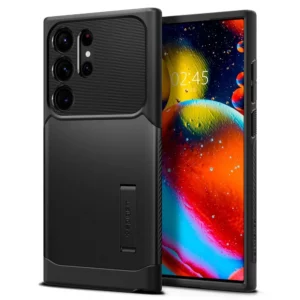 Puzdro SPIGEN Slim Armor Case Samsung Galaxy S23 Ultra čierne