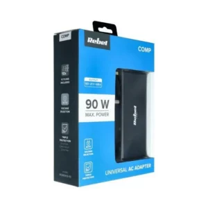 Univerzálny napájací zdroj REBEL 90W pre Notebook čierny
