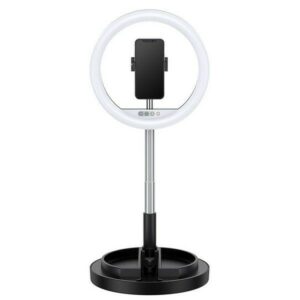 USAMS Selfie Ring Light US-ZB120 kruhové portrétne svetlo čierne