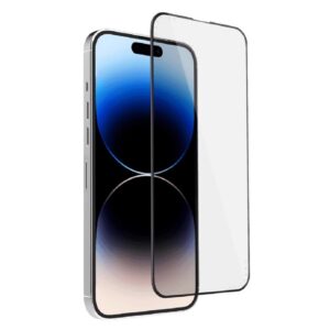 HARD Full Glue 5D ochranné tvrdené sklo – iPhone 14 Pro/iPhone 15 čierne #00004103