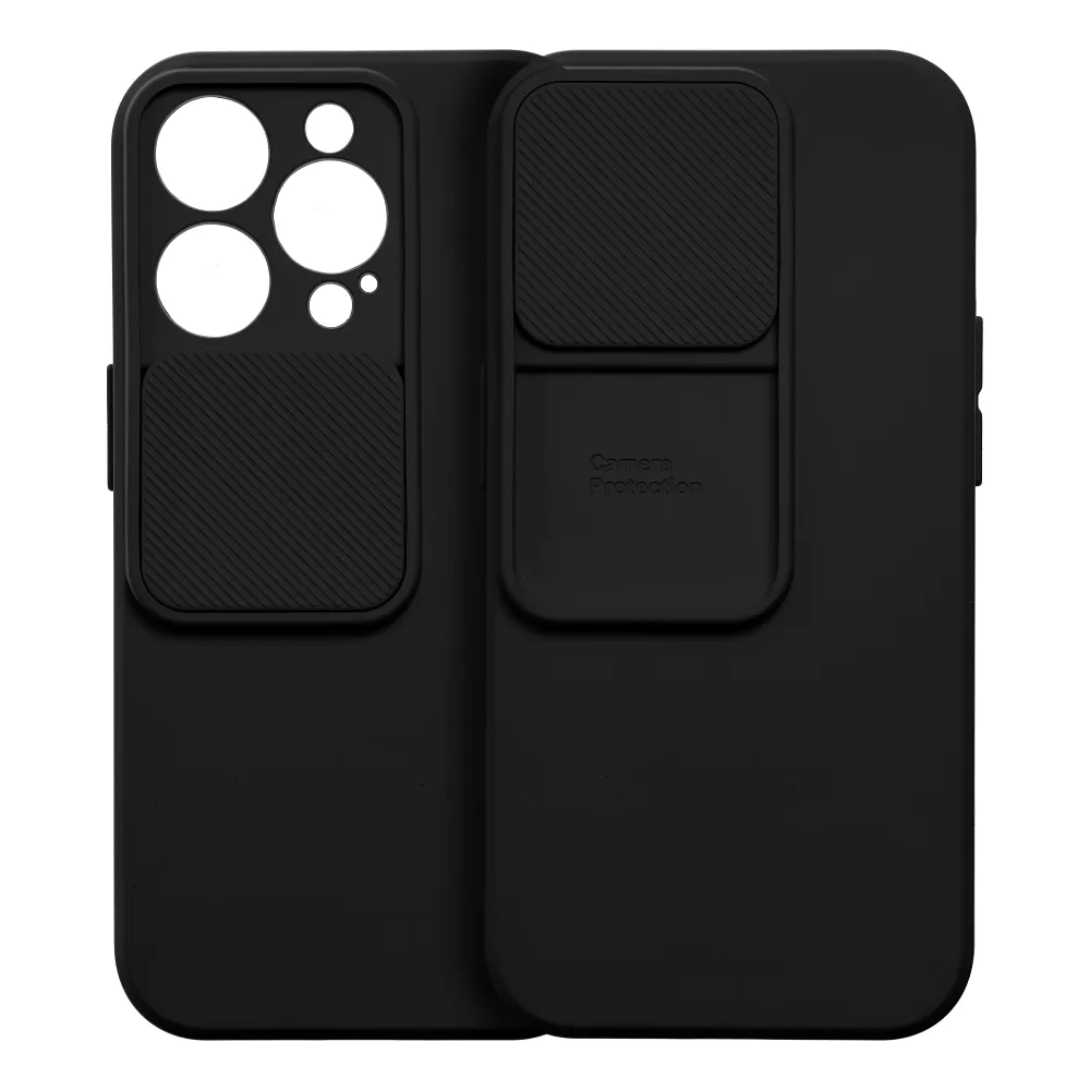 Puzdro Forcell Slide Camshield iPhone 15 Pro čierne – Obrázok 2