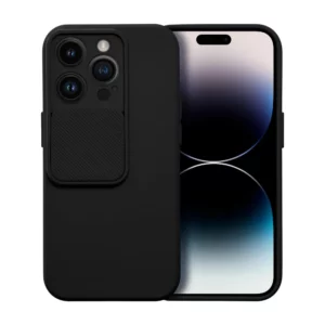 Puzdro Forcell Slide Camshield iPhone 15 Pro čierne