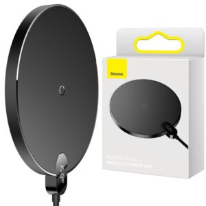 Bezdrôtová nabíjačka BASEUS Digital LED Gen 2 s podporou Quick Charge 15W (CCED000001) čierna