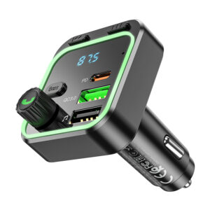Borofone BC53 FM Transmiter Bluetooth MP3 QC 3.0 18W PD 20W Type C + 2x USB čierny