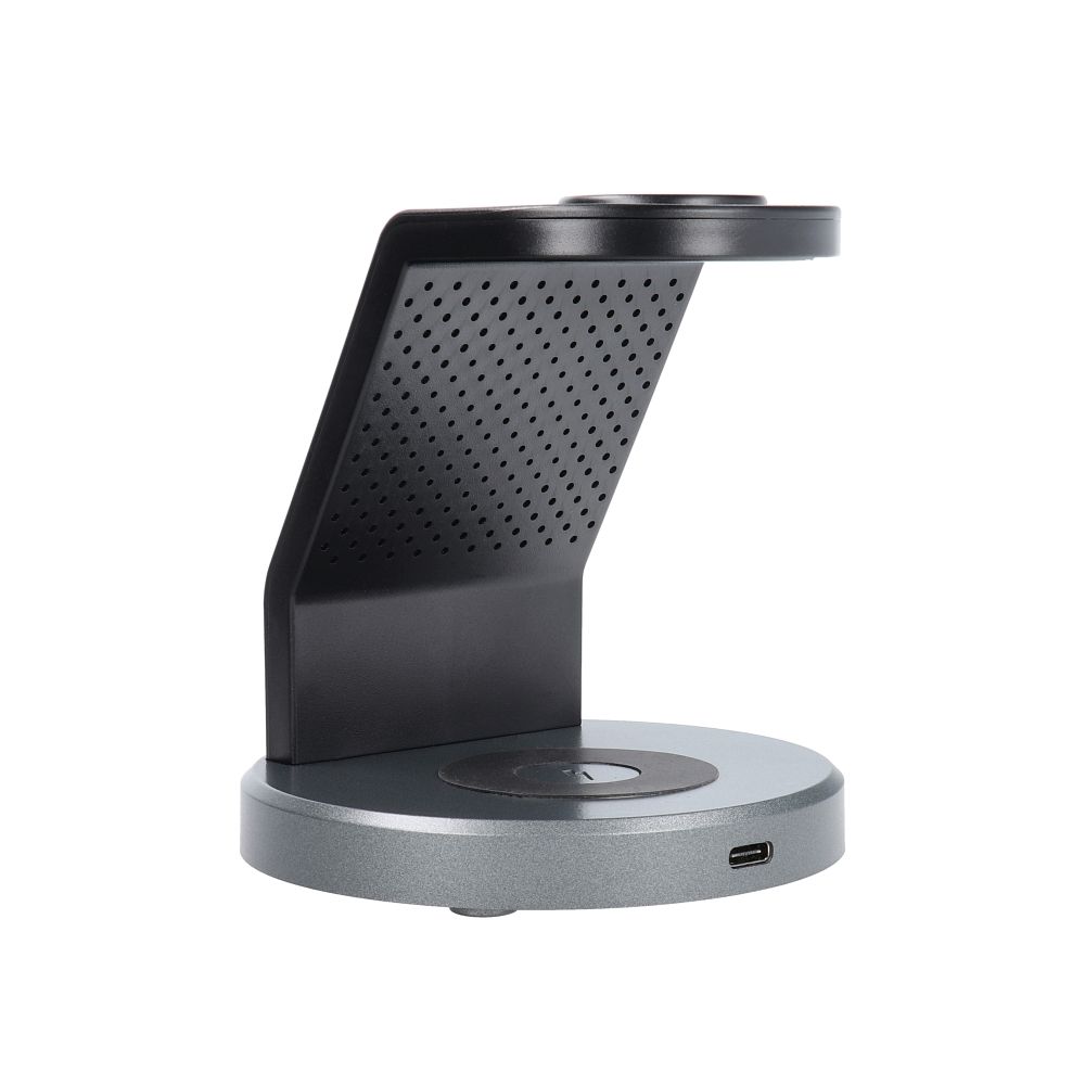 Forcell Solid MagSafe 3v1 nabíjací stojan 15W pre zariadenia Apple čierny – Obrázok 3