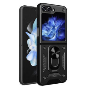 Puzdro Slide Camera Armor Case Samsung Galaxy Z Flip 5 čierne