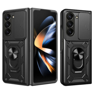 Puzdro Slide Camera Armor Case Samsung Galaxy Z Fold 5 čierne