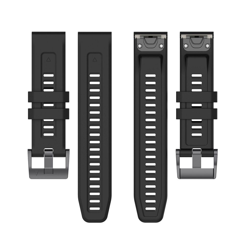 Silikónový remienok Wristband pre Garmin Fenix 3/3HR/5X/6X/6X Pro/7X/7X Pro čierny – Obrázok 3