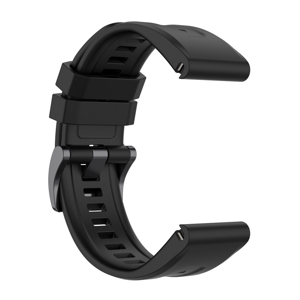 Silikónový remienok Wristband pre Garmin Fenix 3/3HR/5X/6X/6X Pro/7X/7X Pro čierny – Obrázok 4