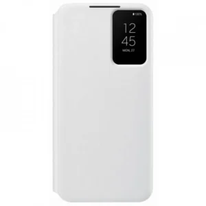 Knižkové puzdro Samsung EF-ZS906CWE Galaxy S22+ Smart Clear View Cover biele