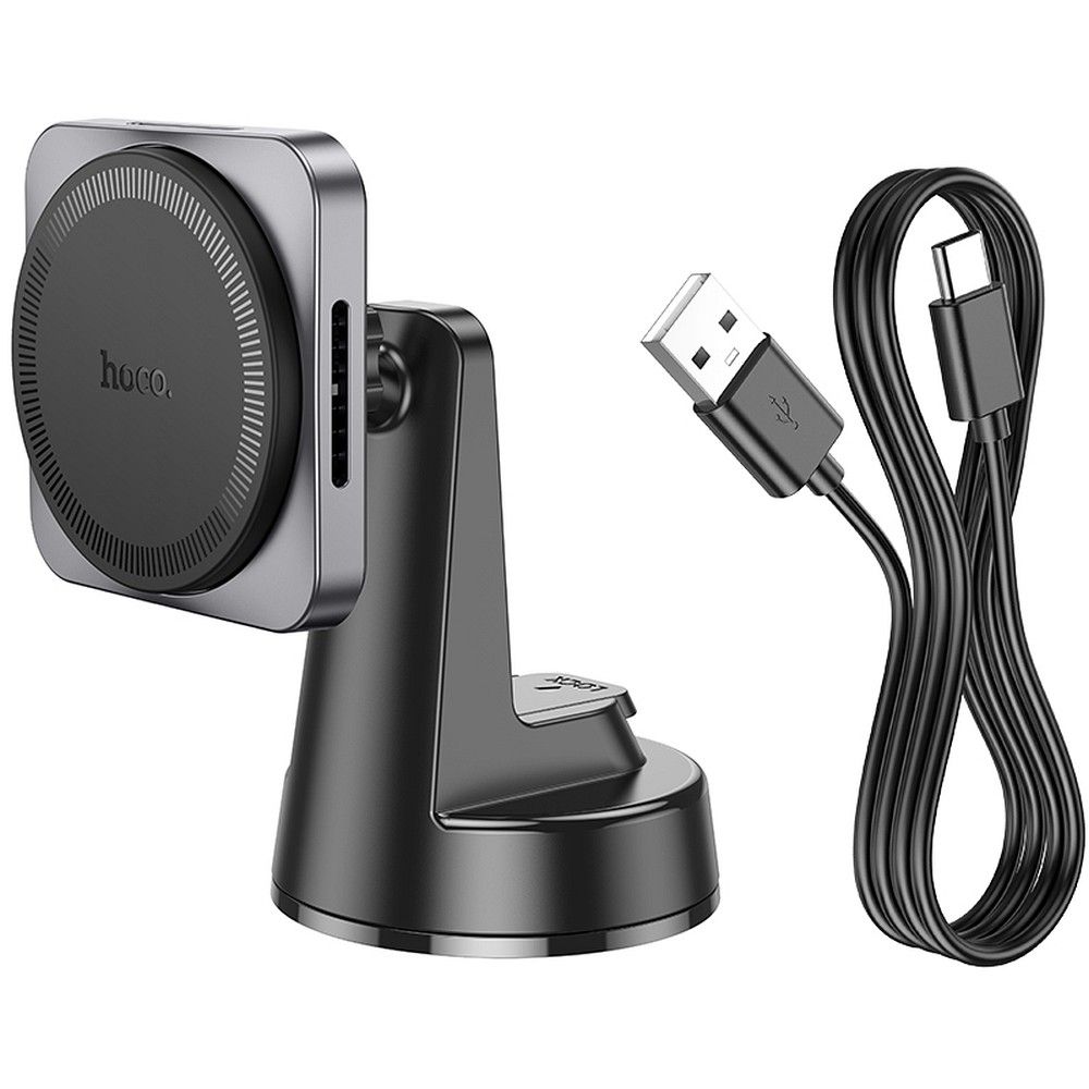 HOCO HW16 MagSafe 15W držiak do auta na sklo čierny – Obrázok 6