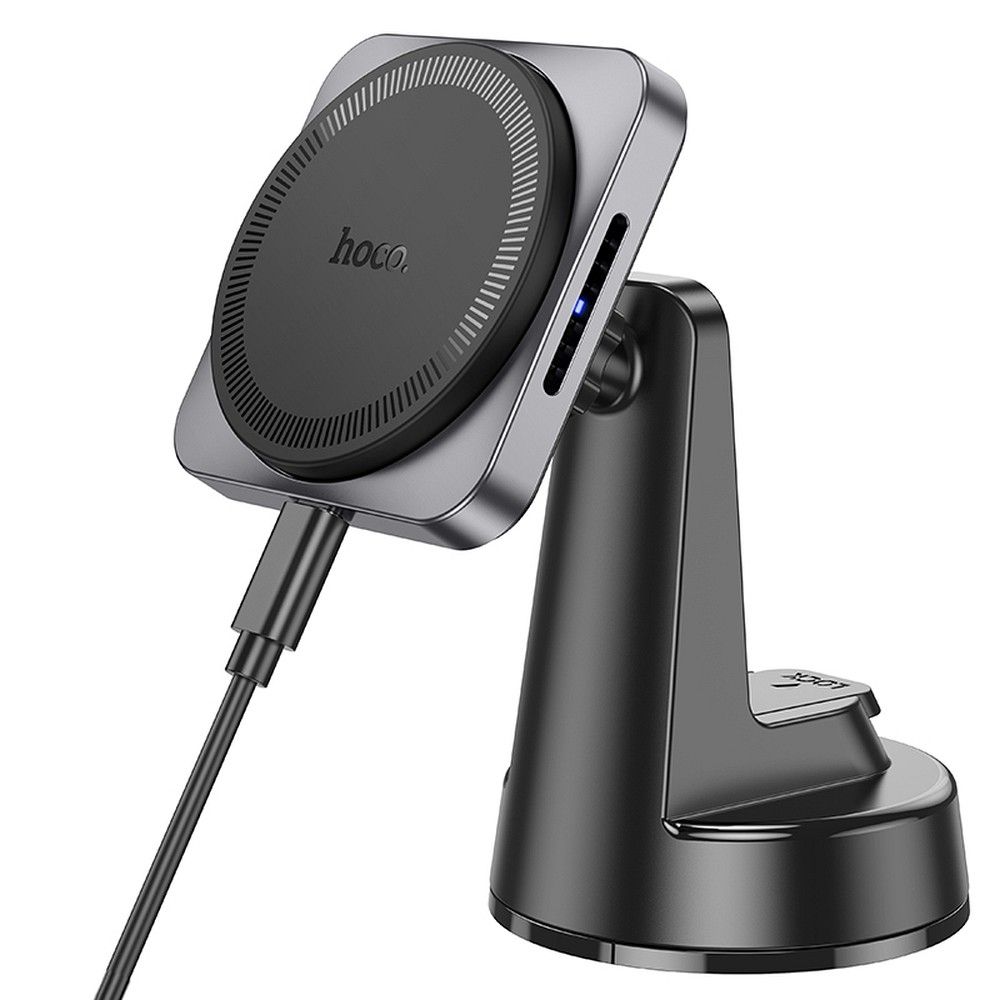 HOCO HW16 MagSafe 15W držiak do auta na sklo čierny – Obrázok 2