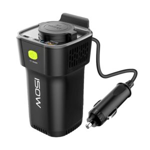 KINGMAS menič napätia do auta 228W/AC 150W/2x PD 30W + QC 18W čierny
