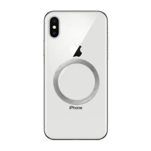 MagSafe univerzálny nalepovací magnet pre bezdrôtové nabíjanie strieborný