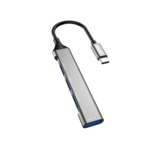 Rozbočovač DUDAO A16T Type C - 4x USB HUB strieborný