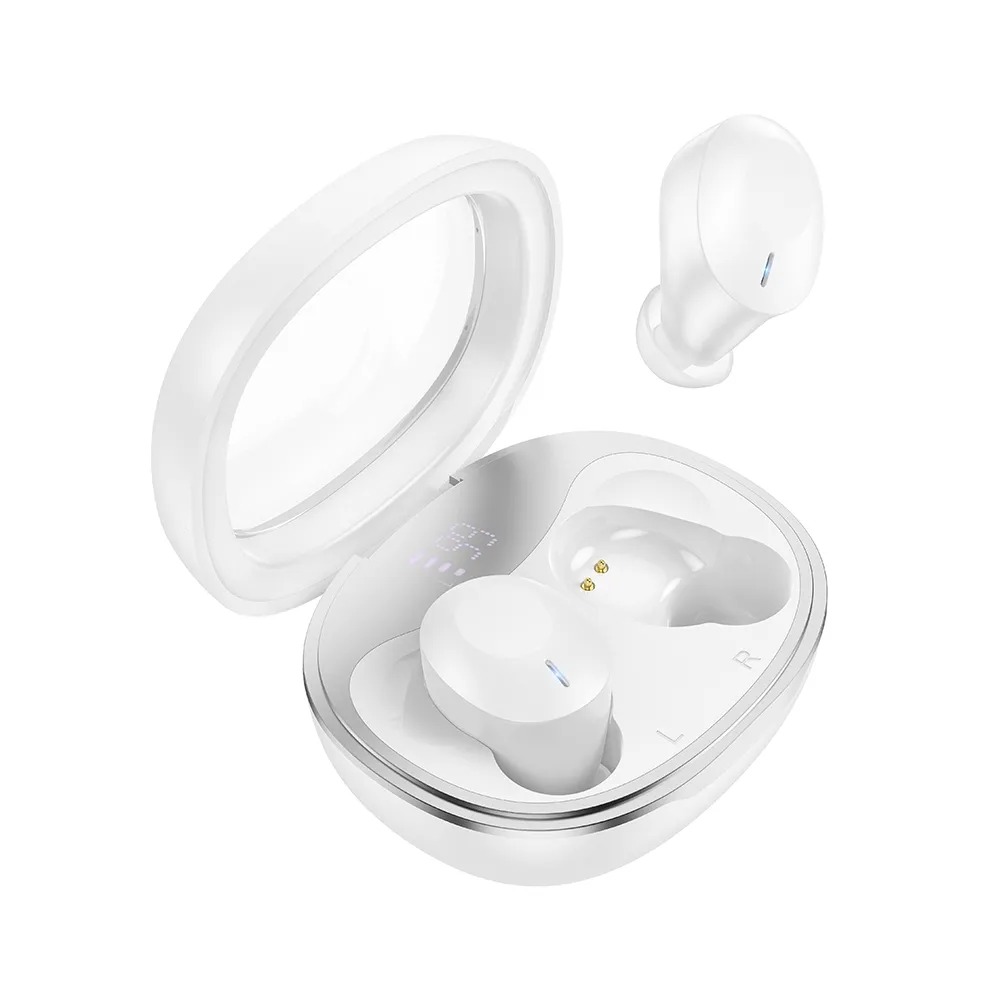 HOCO Crystal TWS EQ3 Bluetooth slúchadlá biele