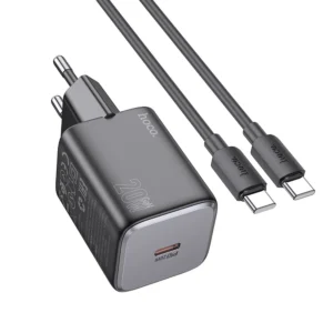 Sieťová nabíjačka HOCO N40 USB-C 20W s káblom Type-C čierna