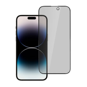 5D Glass Full Glue Privacy ochranné tvrdené sklo - iPhone 16 Pro Max čierne #00004573