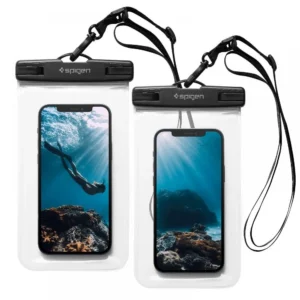 Vodeodolné puzdro SPIGEN A601 Universal Waterproof 2 kusy transparentná