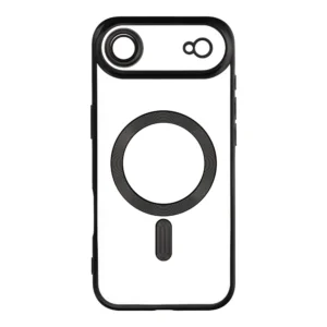 Puzdro Forcell ELECTRO MagSafe Cover iPhone 17 Air transparentné s čiernym rámom