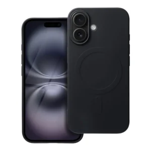 Puzdro Forcell Silicone MagSafe iPhone 16 čierne