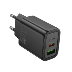 Sieťový adaptér HOCO N61 USB-A/USB-C 20W 3A QC 3.0 čierny