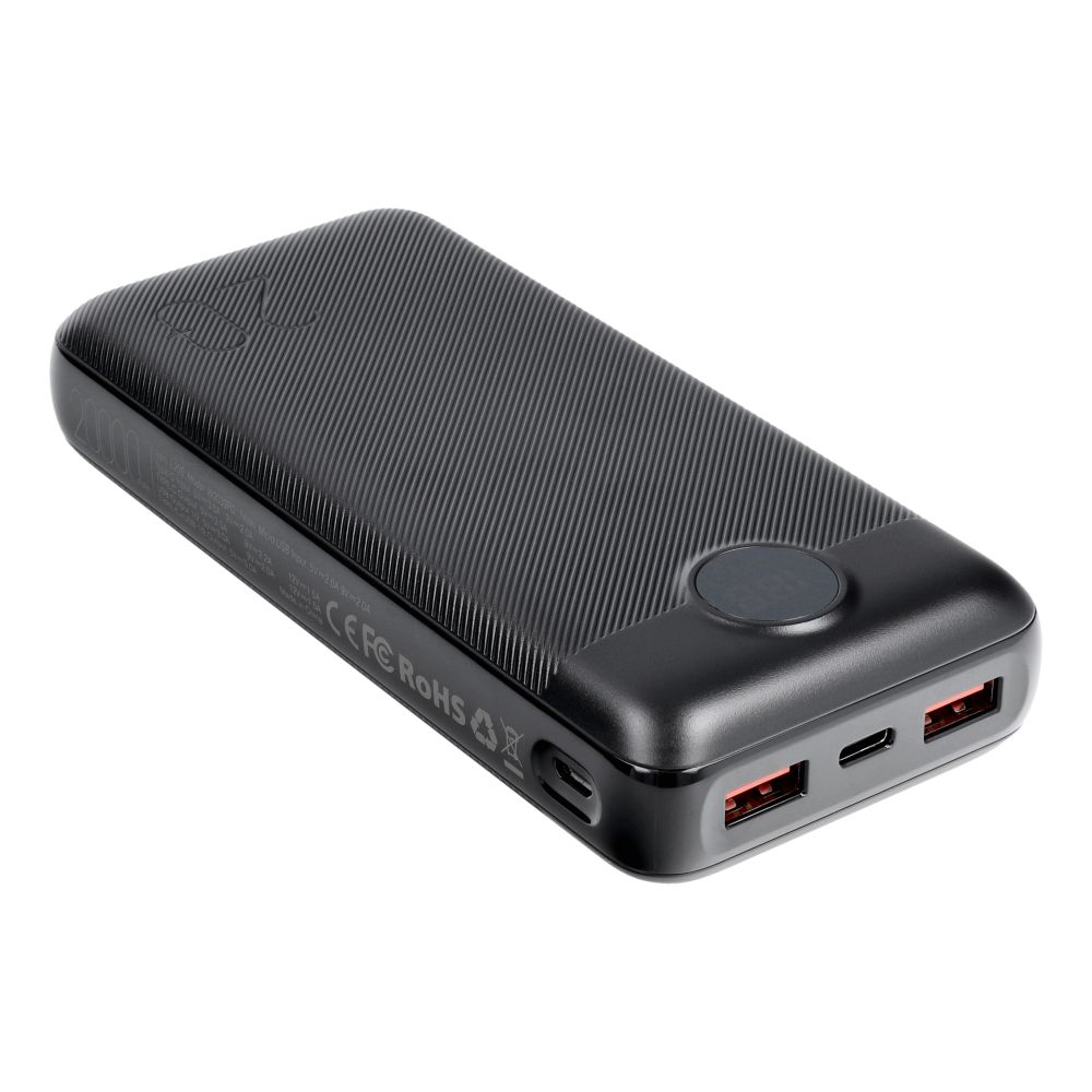 Power Bank VEGER L20S 20 000 mAh PD QC 3.0 20W čierna – Obrázok 3