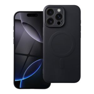Puzdro Forcell Silicone MagSafe iPhone 17 Pro čierne
