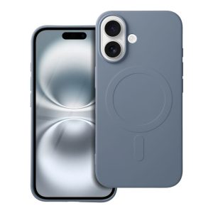 Puzdro Forcell Silicone MagSafe iPhone 16 svetlo-modré