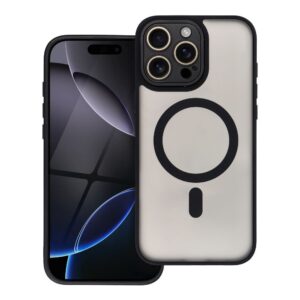 Puzdro Forcell VARIETE MagSafe Cover iPhone 17 Air transparentne matné s čiernym rámom