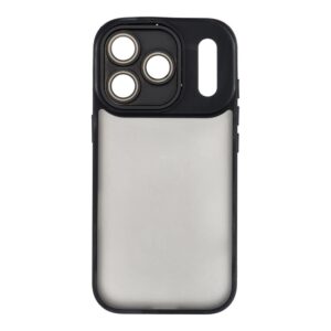 Puzdro Forcell VARIETE Cover iPhone 17 Pro transparentne matné s čiernym rámom