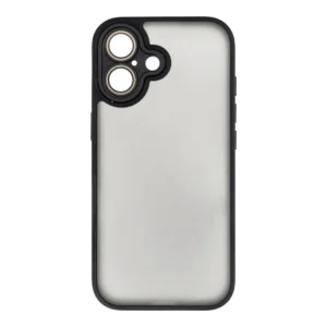 Puzdro Forcell VARIETE Cover iPhone 17 transparentne matné s čiernym rámom
