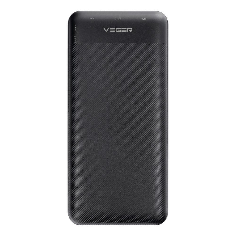 Power Bank VEGER L30 30 000 mAh PD QC 3.0 20W čierna – Obrázok 2