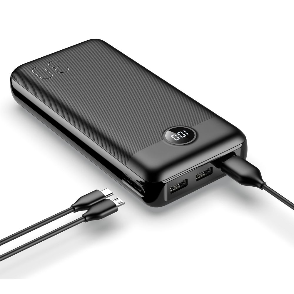 Power Bank VEGER L30 30 000 mAh PD QC 3.0 20W čierna – Obrázok 5