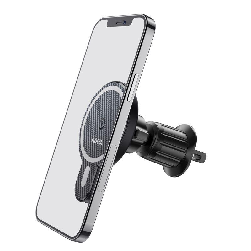 Držiak HOCO CA85 Magnetic Wireless MagSafe 15W do mriežky čierny – Obrázok 6