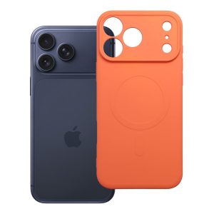 Puzdro Forcell Silicone MagSafe iPhone 17 Pro Max oranžové
